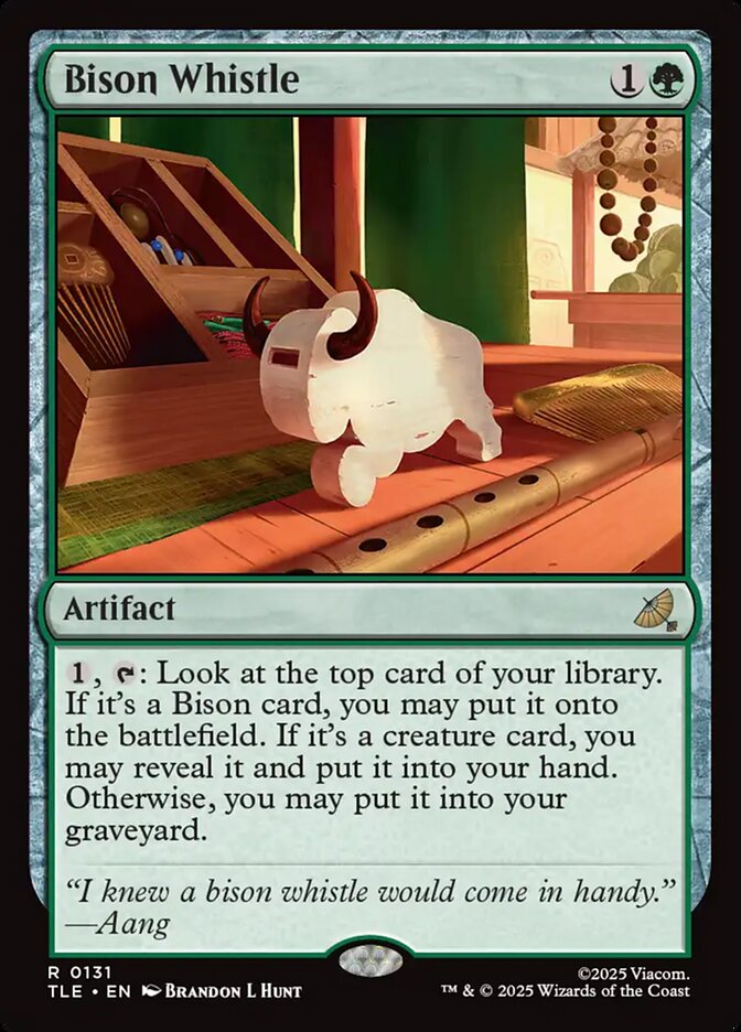 Bison Whistle 131/317 (Avatar: The Last Airbender: Eternal-Legal)  - Foil | Good Games North