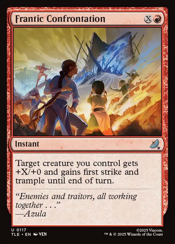Frantic Confrontation 117/317 (Avatar: The Last Airbender: Eternal-Legal)  - Foil | Good Games North