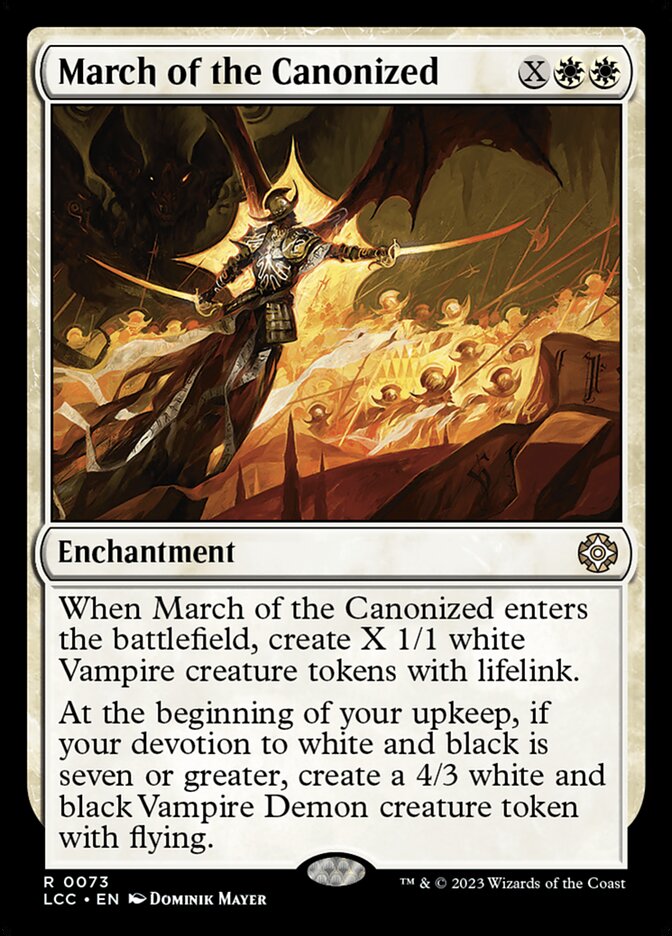 March of the Canonized 73/370 (Commander: The Lost Caverns of Ixalan)  | Good Games North