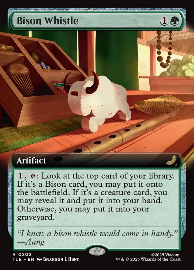 Bison Whistle 202/317 (Avatar: The Last Airbender: Eternal-Legal)  - Extended Art | Good Games North