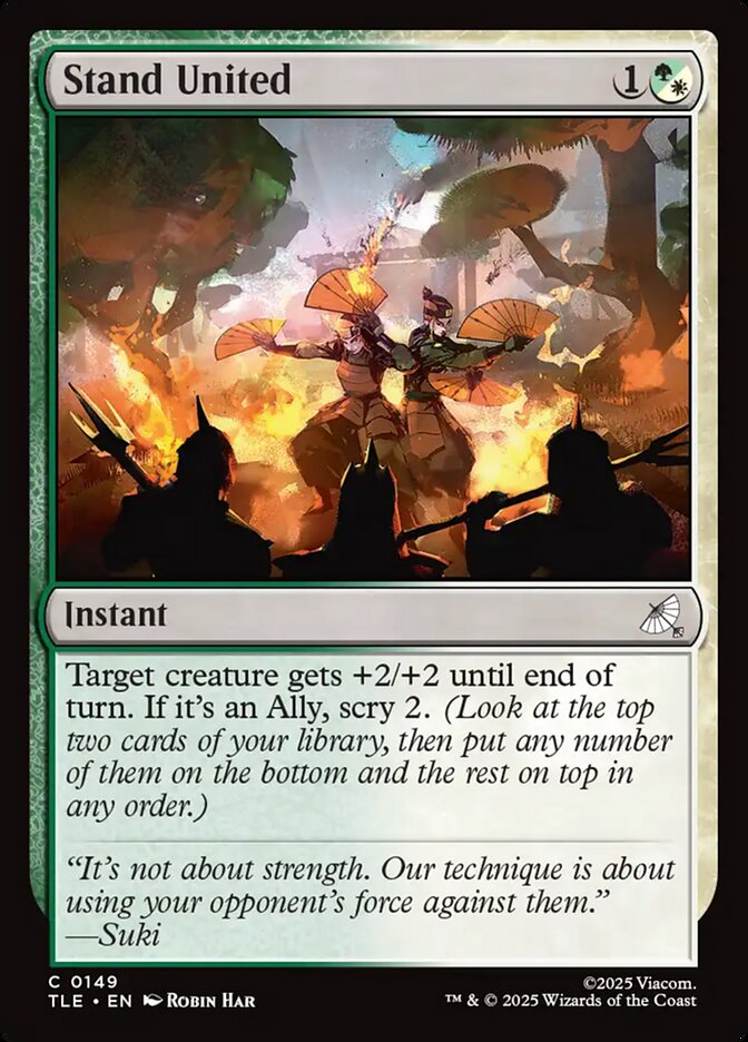 Stand United 149/317 (Avatar: The Last Airbender: Eternal-Legal)  - Foil | Good Games North