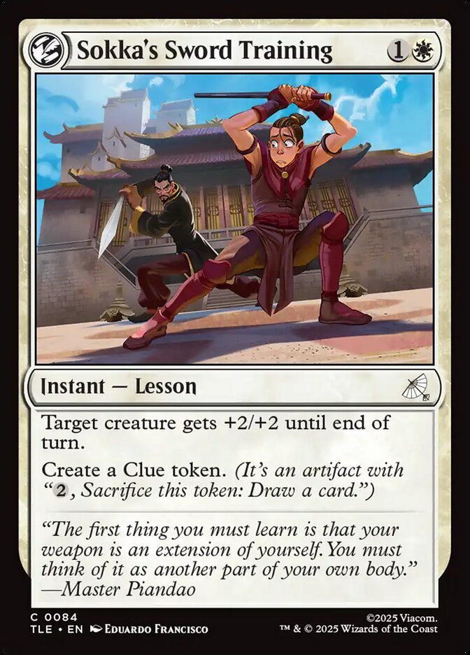 Sokka's Sword Training 84 (Avatar: The Last Airbender: Eternal-Legal)  - Foil | Good Games North