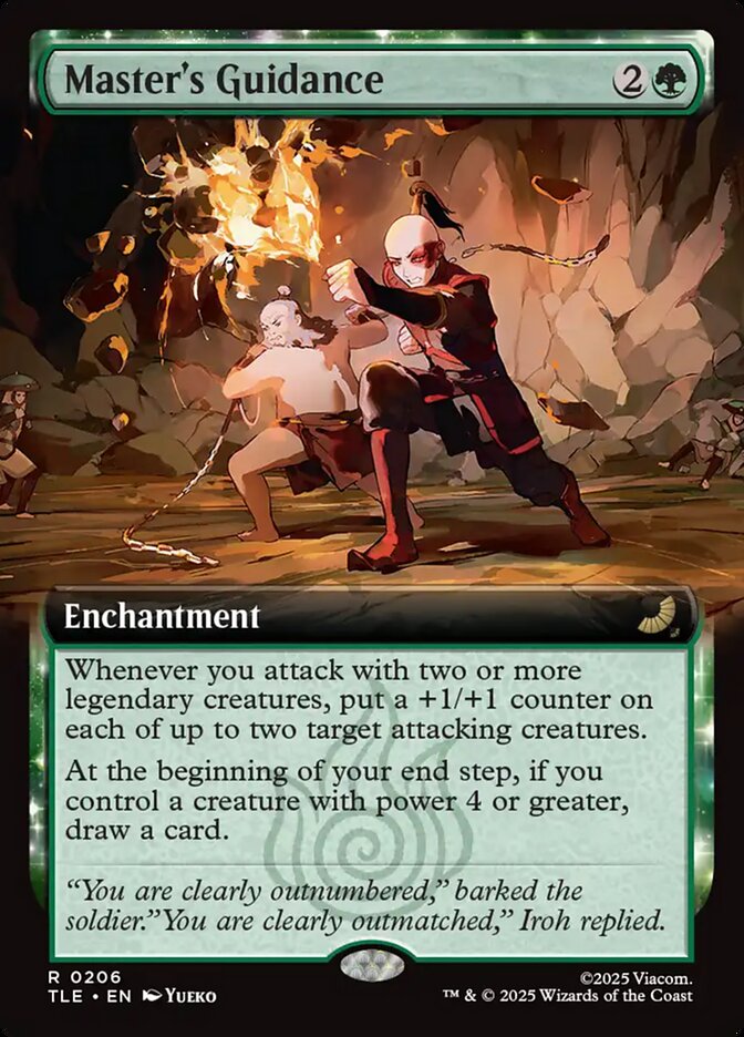 Master's Guidance 206/317 (Avatar: The Last Airbender: Eternal-Legal)  - Extended Art Foil | Good Games North
