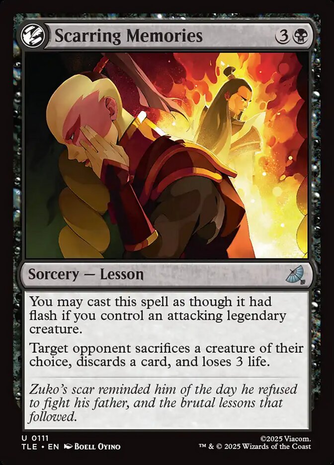 Scarring Memories 111/317 (Avatar: The Last Airbender: Eternal-Legal)  - Foil | Good Games North
