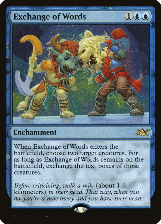Exchange of Words 331/244 (Unfinity)  - Foil | Good Games North