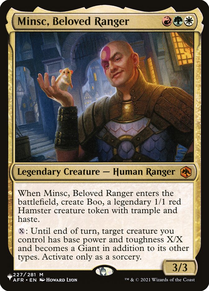 Minsc, Beloved Ranger AFR-227/5075 (The List Reprints)  | Good Games North