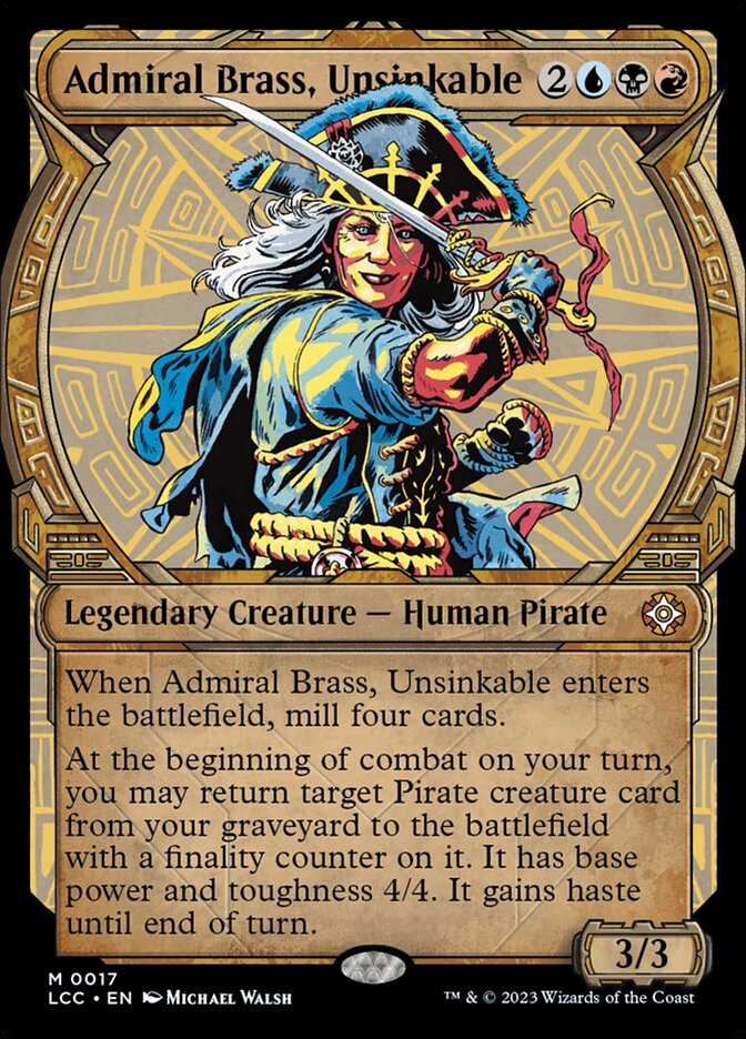 Admiral Brass, Unsinkable (Commander: The Lost Caverns of Ixalan)  | Good Games North