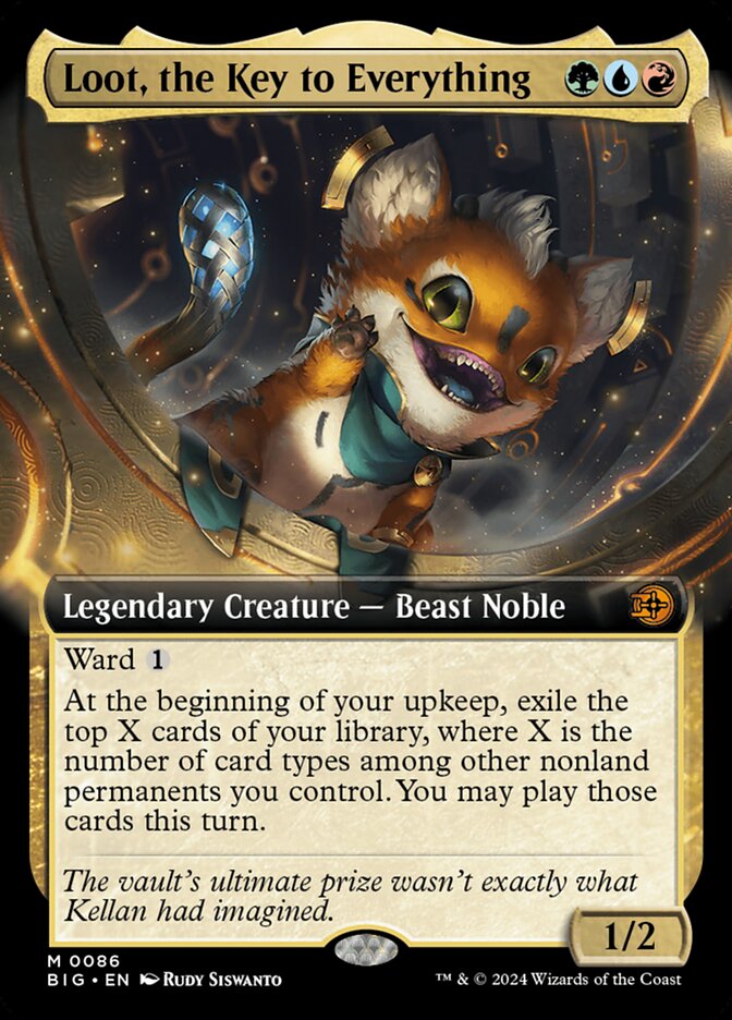 Loot, the Key to Everything 86/30 (Outlaws of Thunder Junction: The Big Score)  - Extended Art Foil | Good Games North