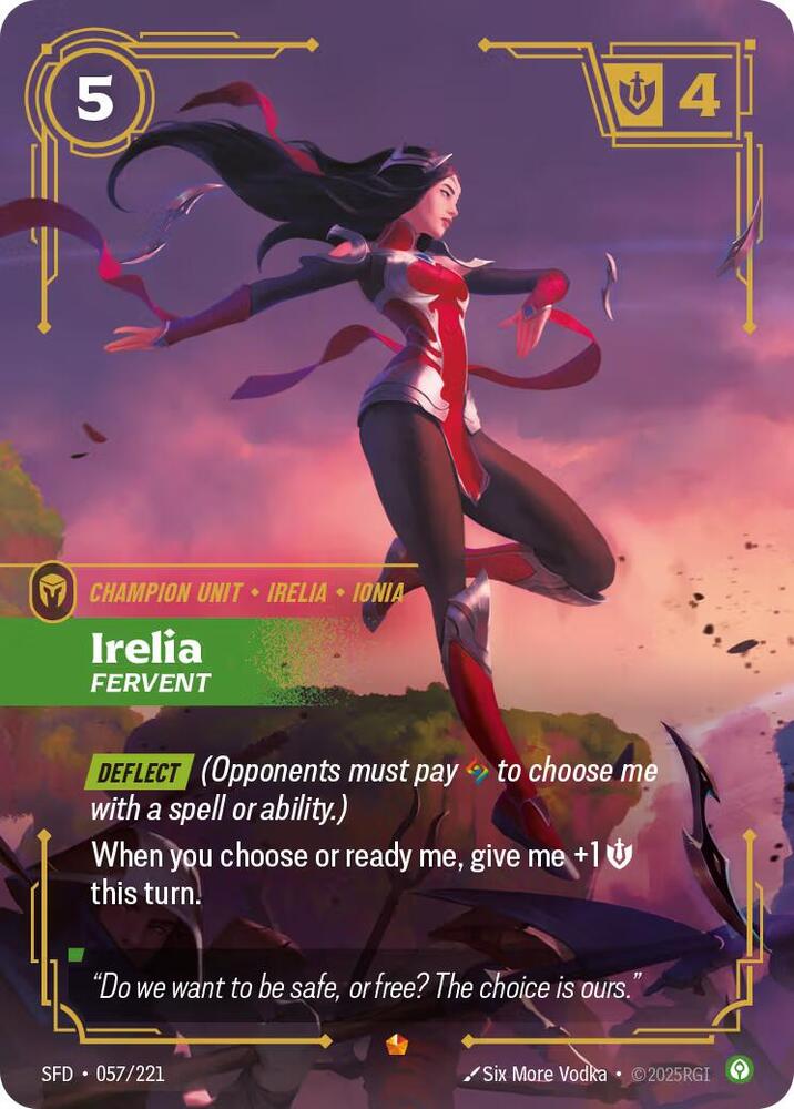 Irelia Fervent (Spiritforged)  - Foil | Good Games North