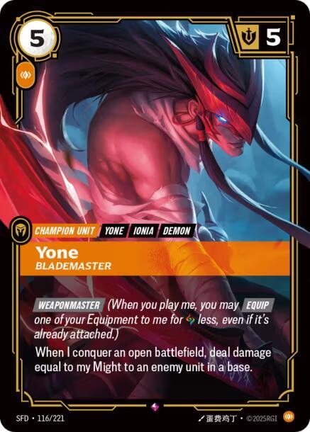 Yone Blademaster (Spiritforged)  - Foil | Good Games North