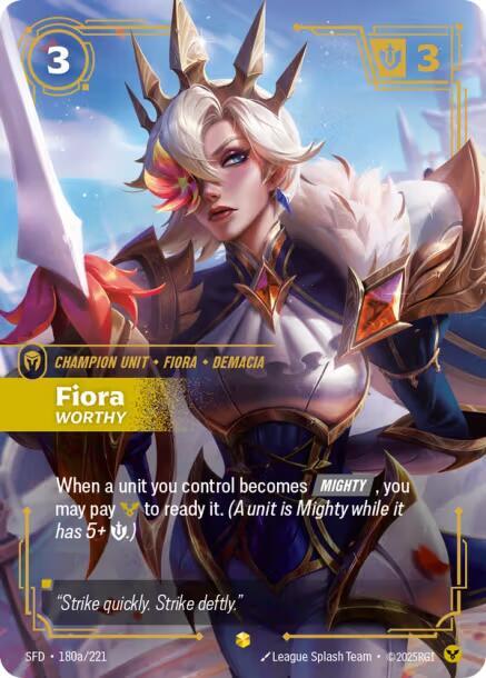 Fiora Worthy Alternate Art (Spiritforged)  - Foil | Good Games North