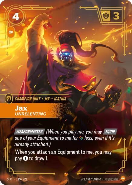 Jax Unrelenting (Spiritforged)  - Foil | Good Games North