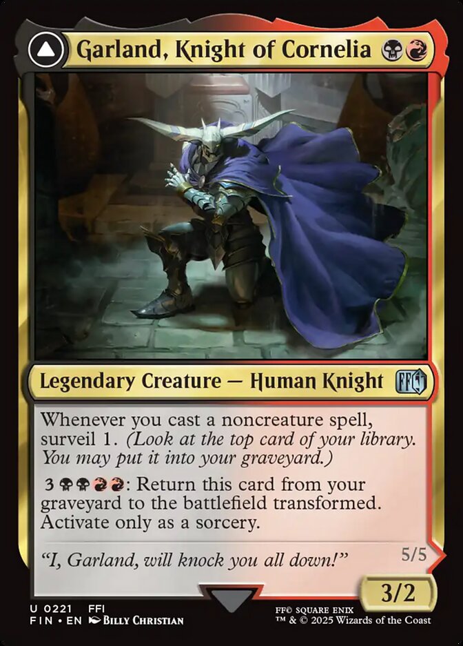 Garland, Knight of Cornelia // Chaos, the Endless (FINAL FANTASY)  - Foil | Good Games North