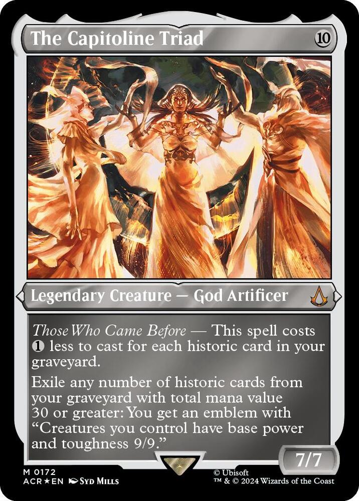 The Capitoline Triad Foil Etched (Universes Beyond: Assassin's Creed)  - Foil | Good Games North