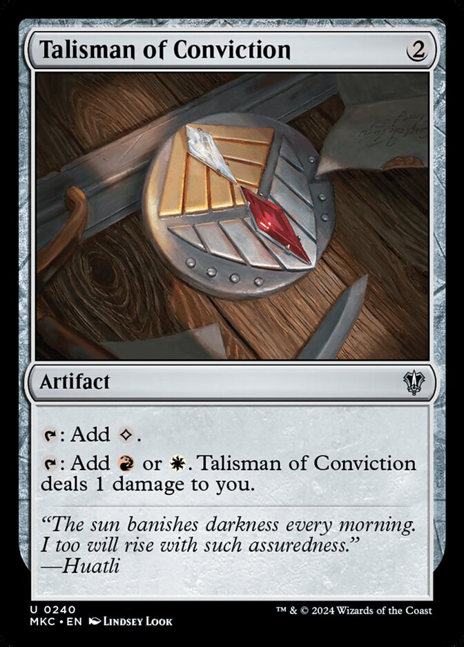 Talisman of Conviction 240 (Commander: Murders at Karlov Manor)  | Good Games North