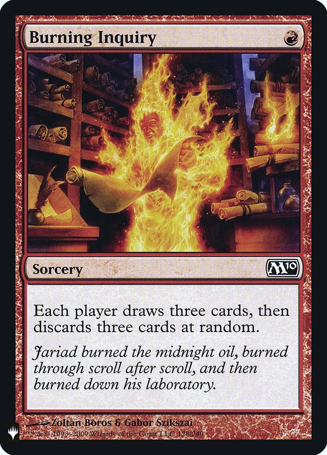 Burning Inquiry (The List Reprints)  | Good Games North