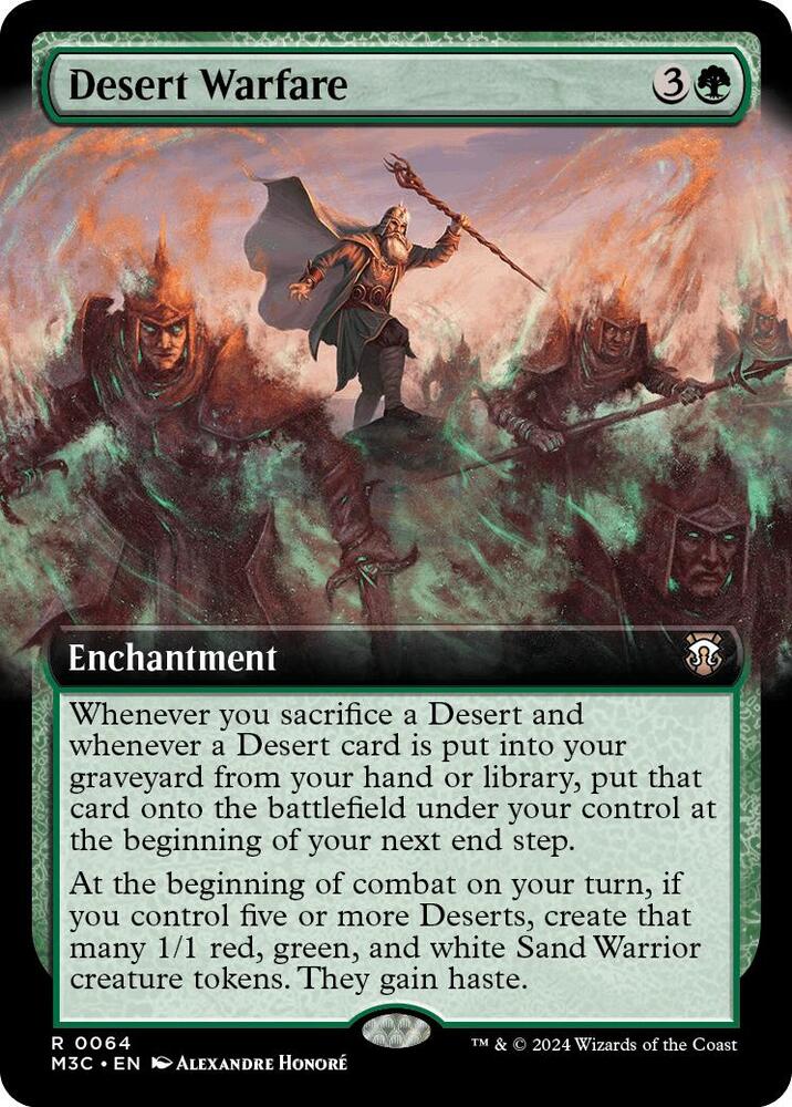 Desert Warfare Extended Art Ripple Foil (Commander: Modern Horizons 3)  - undefined | Good Games North