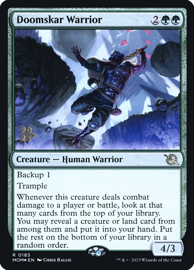 Doomskar Warrior (Prerelease Cards)  - Foil | Good Games North
