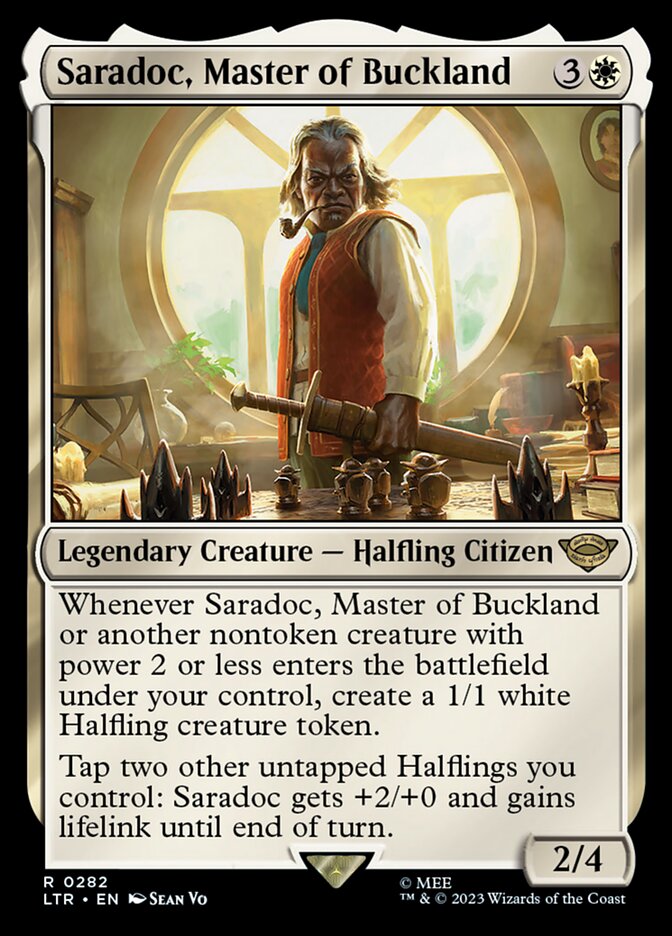 Saradoc, Master of Buckland 282 (Universes Beyond: The Lord of the Rings: Tales of Middle-earth)  | Good Games North