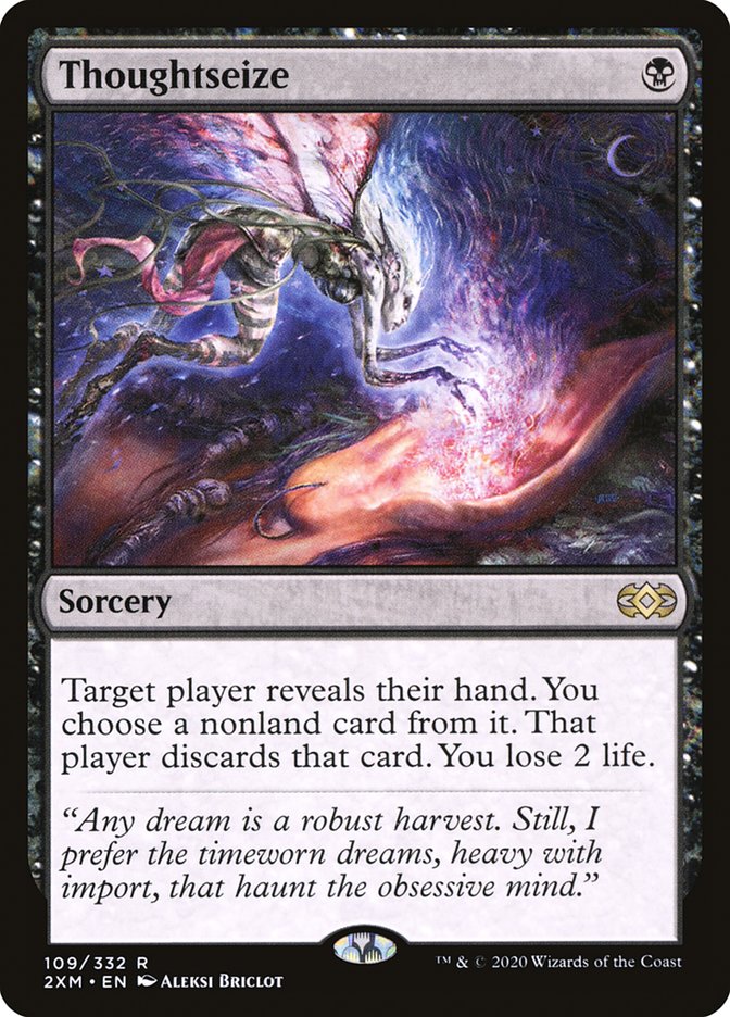 Thoughtseize 109/332 (Double Masters)  - Foil | Good Games North
