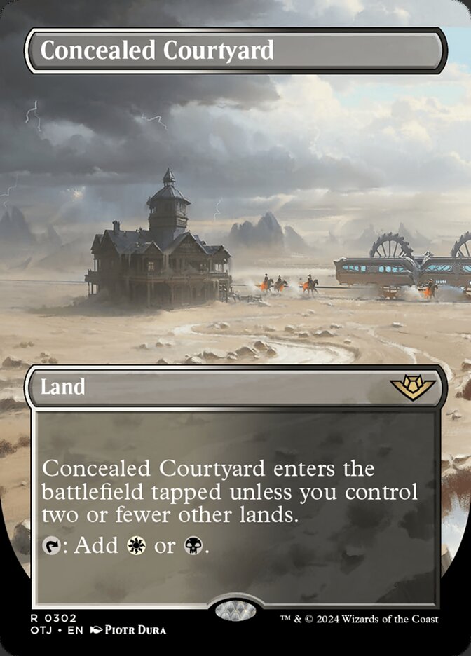 Concealed Courtyard 302/286 (Outlaws of Thunder Junction)  - Borderless | Good Games North