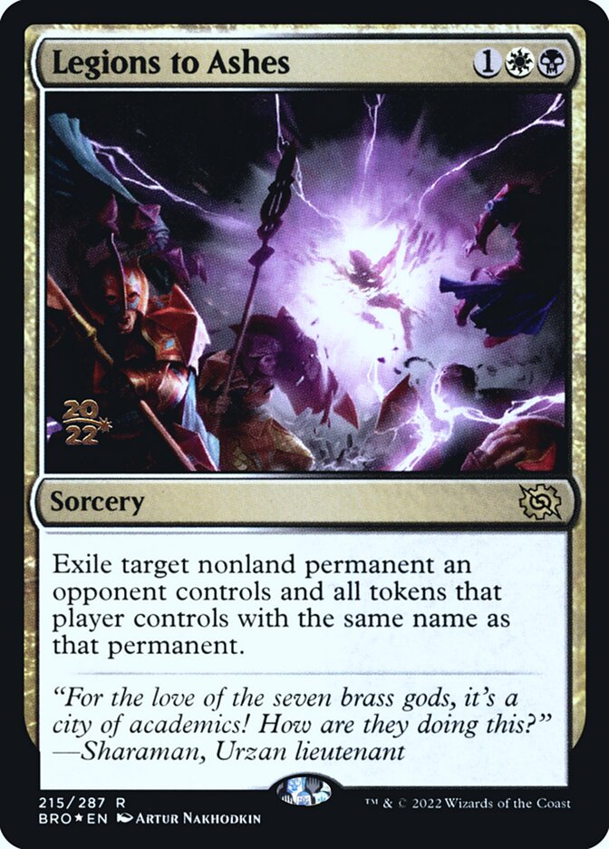 Legions to Ashes (Prerelease Cards)  - Foil | Good Games North