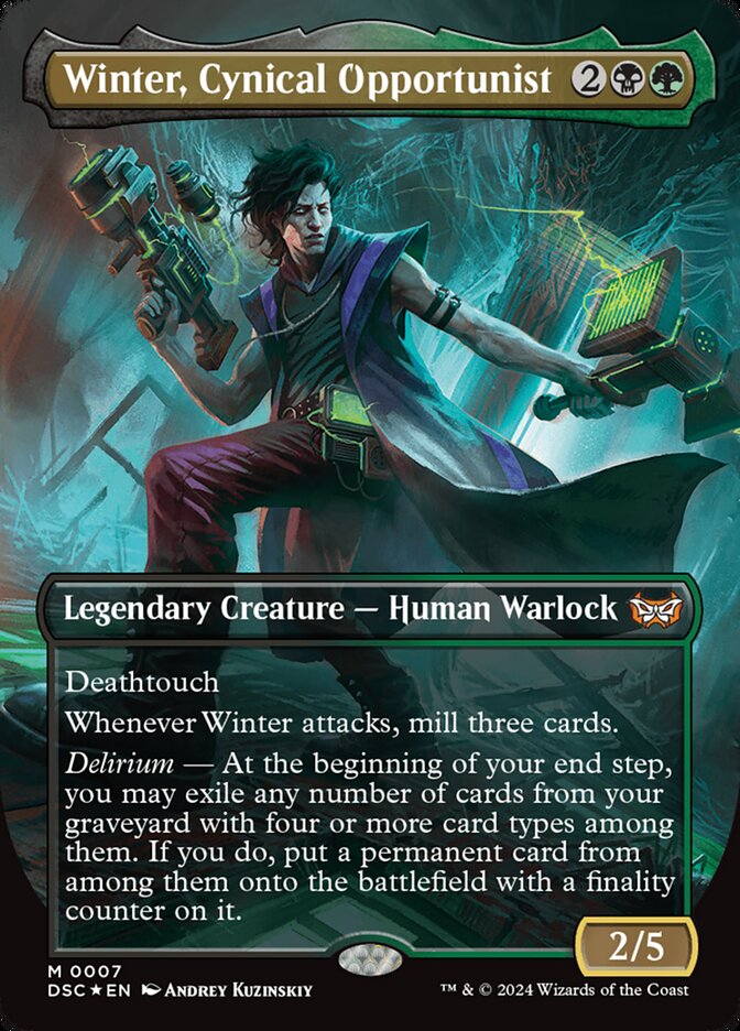 Winter, Cynical Opportunist (Commander: Duskmourn: House of Horror)  - Foil | Good Games North