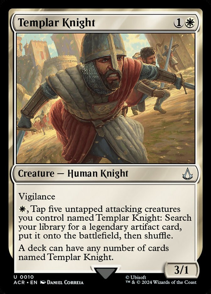 Templar Knight (Universes Beyond: Assassin's Creed)  - Foil | Good Games North