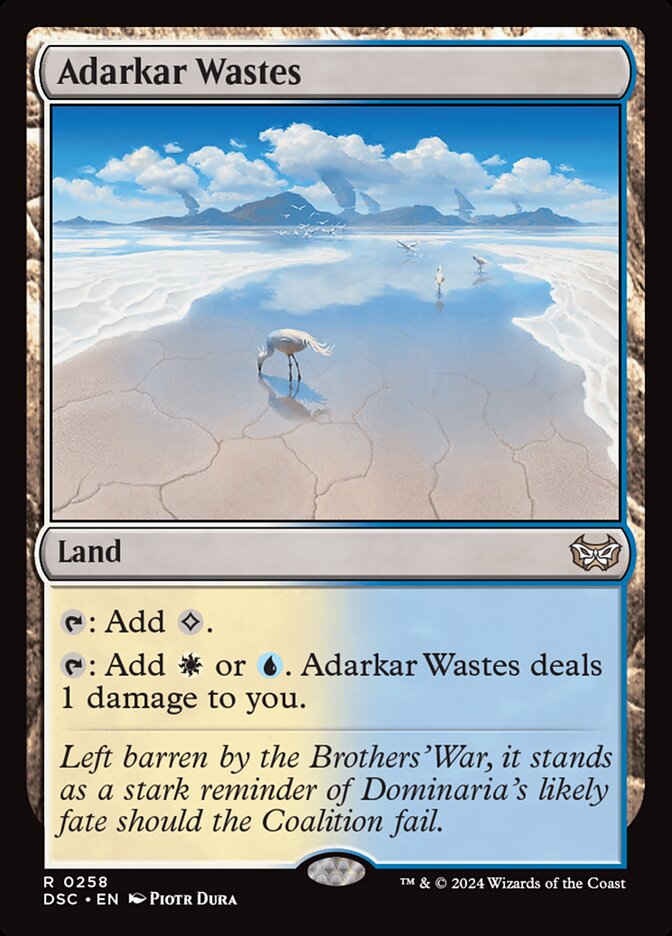 Adarkar Wastes (Commander: Duskmourn: House of Horror)  | Good Games North