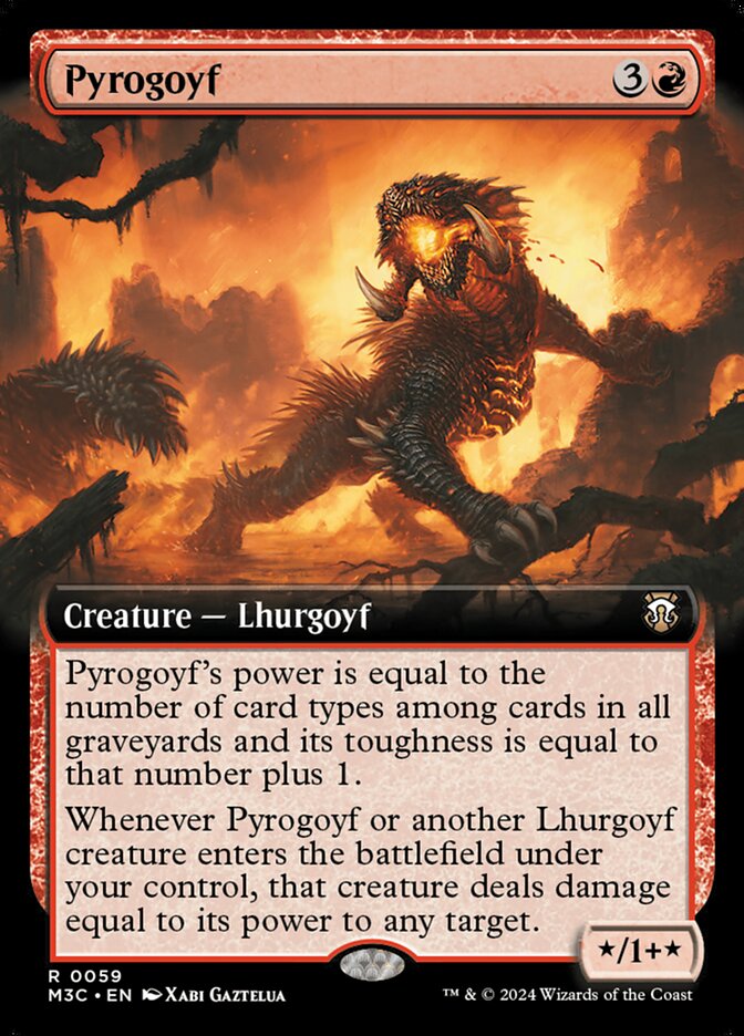 Pyrogoyf 59/411 (Commander: Modern Horizons 3)  - Extended Art | Good Games North