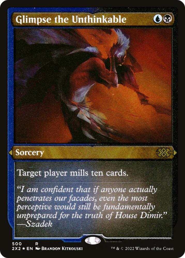 Glimpse the Unthinkable Foil Etched (Double Masters 2022)  - Foil | Good Games North