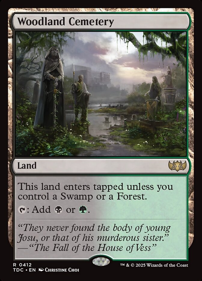 Woodland Cemetery 412 (Commander: Tarkir: Dragonstorm)  | Good Games North