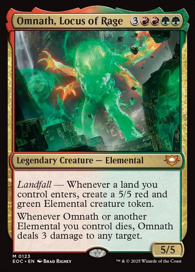 Omnath, Locus of Rage 123 (Commander: Edge of Eternities)  | Good Games North