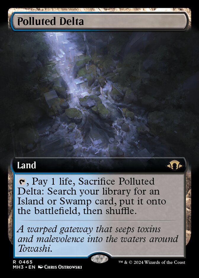 Polluted Delta 465/319 (Modern Horizons 3)  - Extended Art Foil | Good Games North