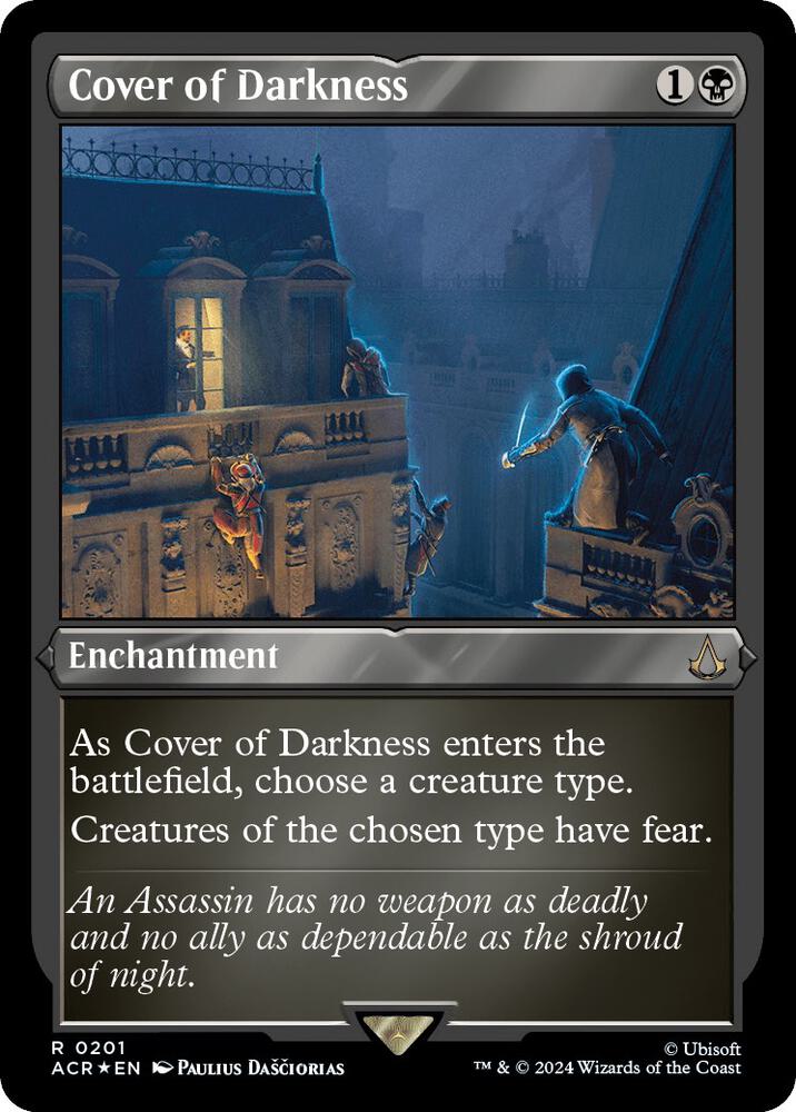 Cover of Darkness 201 (Universes Beyond: Assassin's Creed)  - Etched Foil | Good Games North