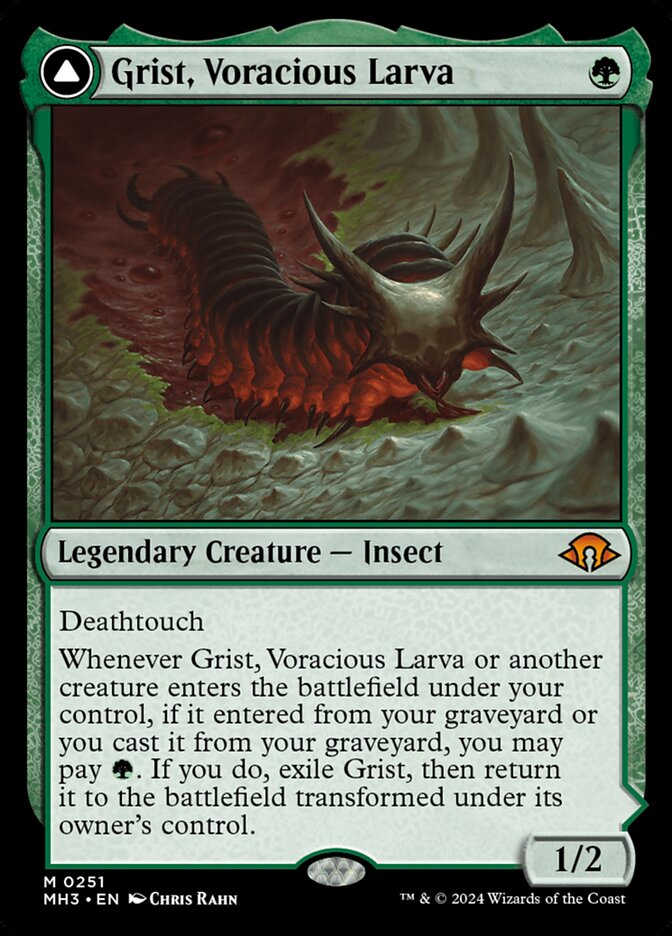 Grist, Voracious Larva // Grist, the Plague Swarm (Modern Horizons 3)  | Good Games North