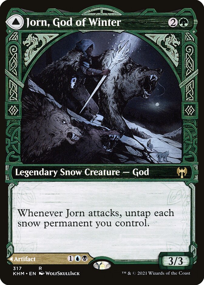Jorn, God of Winter // Kaldring, the Rimestaff 317/285 (Kaldheim)  - Showcase Foil | Good Games North