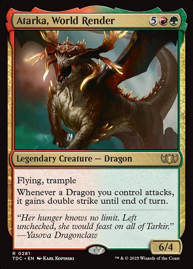 Atarka, World Render (Commander: Tarkir: Dragonstorm)  | Good Games North