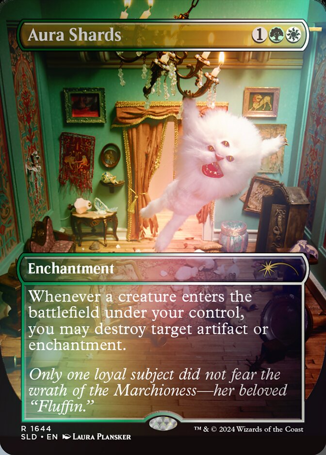 Aura Shards 1644 (Secret Lair Drop Series)  - Borderless Rainbow Foil | Good Games North