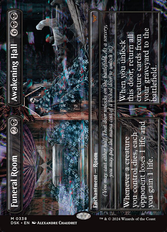 Funeral Room // Awakening Hall 338 (Duskmourn: House of Horror)  - Borderless | Good Games North