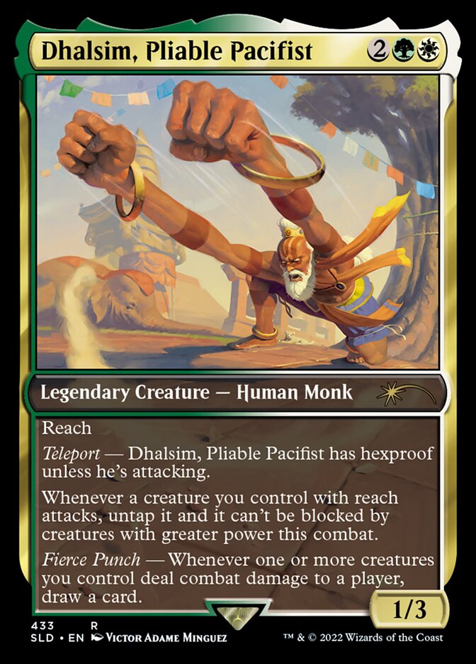 Dhalsim, Pliable Pacifist // Tadeas, Juniper Ascendant 433/1 (Secret Lair Drop Series)  - Full Art | Good Games North