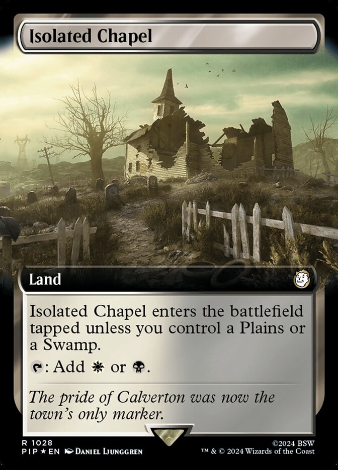 Isolated Chapel 1028/326 (Universes Beyond: Fallout)  - Extended Art Surge Foil | Good Games North