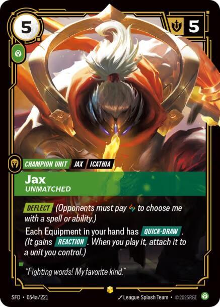 Jax Unmatched Alternate Art (Spiritforged)  - Foil | Good Games North