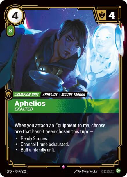 Aphelios Exalted (Spiritforged)  - Foil | Good Games North