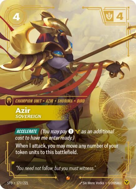Azir Sovereign (Spiritforged)  - Foil | Good Games North