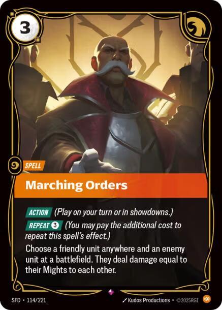 Marching Orders (Spiritforged)  - Foil | Good Games North