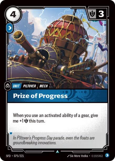 Prize of Progress (Spiritforged)  - Foil | Good Games North