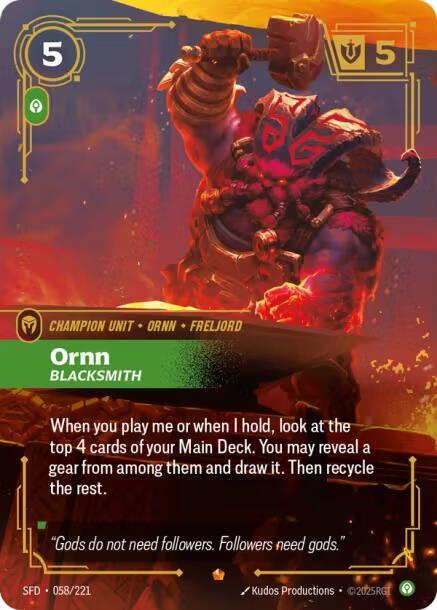Ornn Blacksmith (Spiritforged)  - Foil | Good Games North