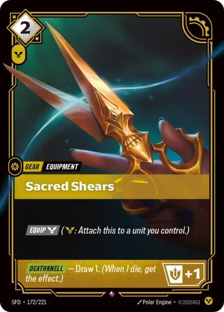 Sacred Shears (Spiritforged)  - Foil | Good Games North