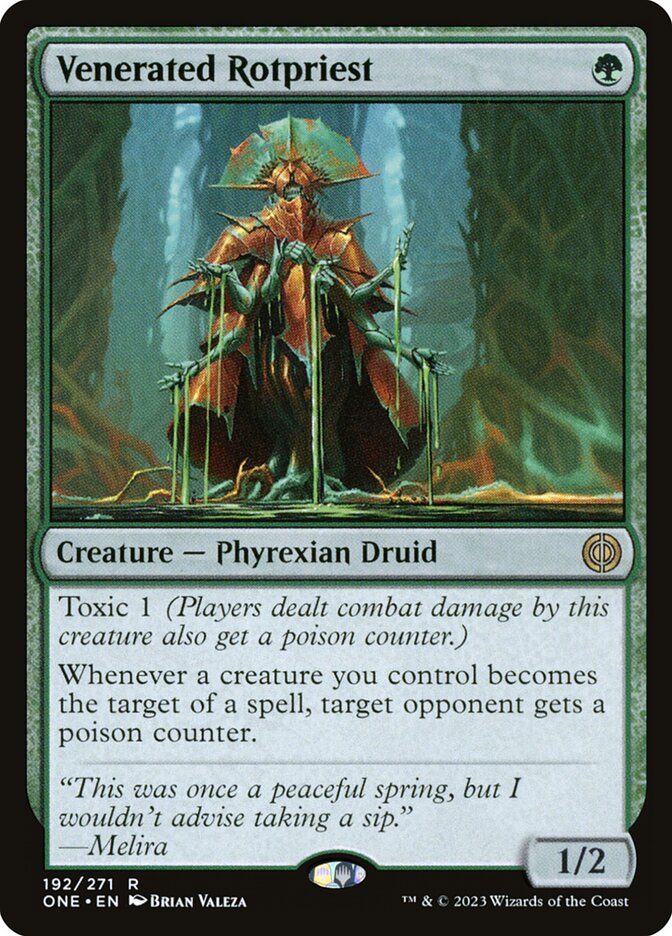 Venerated Rotpriest (Phyrexia: All Will Be One)  - Foil | Good Games North